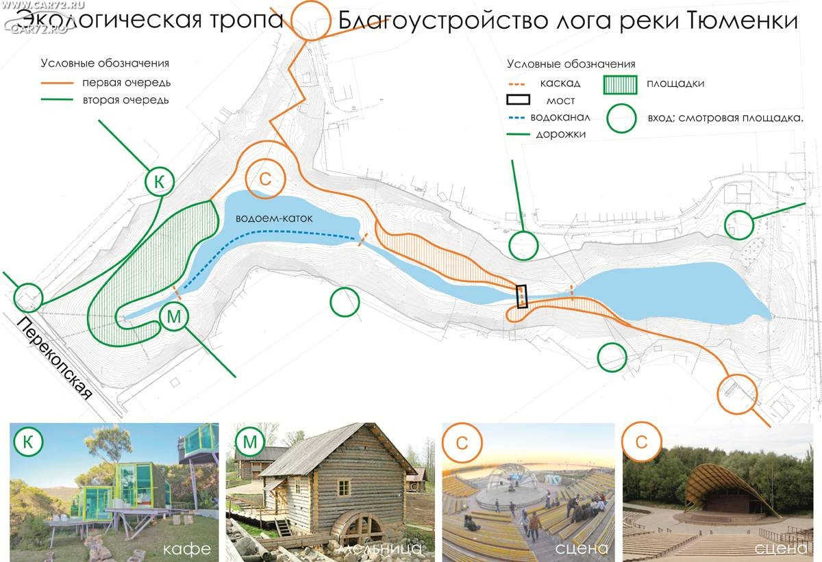 Лог реки Тюменки застроят: парковка и общежитие